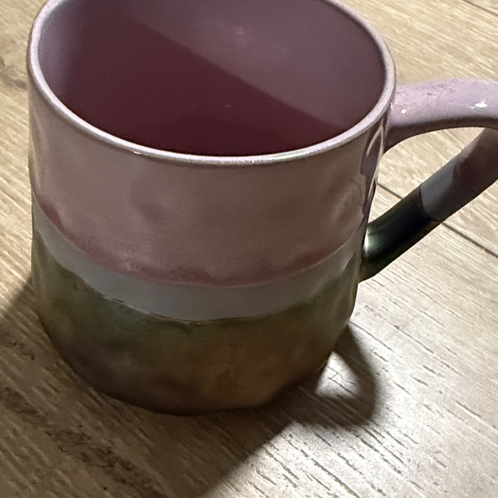 La Rochelle mug stoneware mug pink gold grey